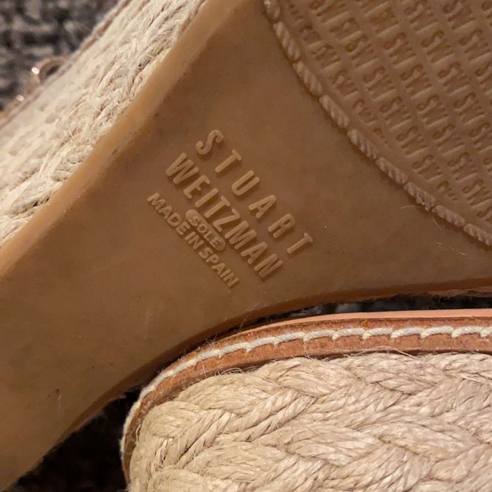 Stuart Weitzman Platform Glitter Espadrilles Size… - image 6